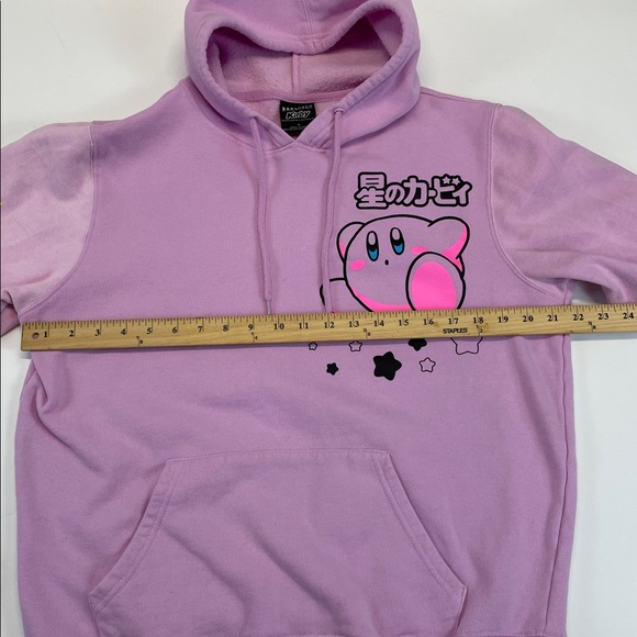 Kirby Pink Tie Dye Sleeve Hoodie BoxLunch Exclusive Graphic Pullover Size L - Picture 5 of 7